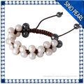 A 9-10MM Handmade Freshwater Pearl Tennis Bracelet